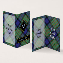 Clan MacLaren Tartan Vertical Folded Business Card