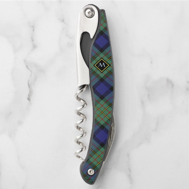 Clan MacLaren Tartan Waiter's Corkscrew (Front)