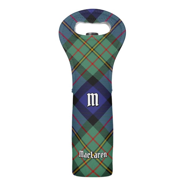 Clan MacLaren Tartan Wine Bag (Front)