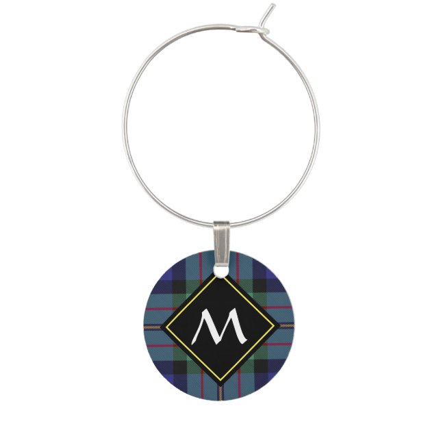 Clan MacLaren Tartan Wine Charm (Front)