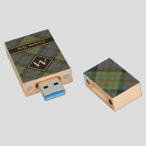 Clan MacLaren Tartan Wood Flash Drive