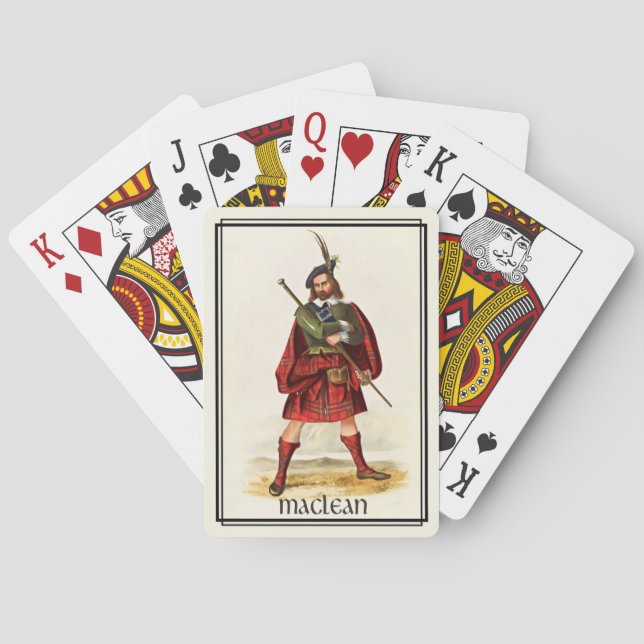 Clan MacLean Classic Scotland Deck Poker Cards (Back)