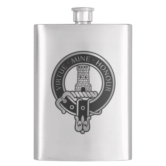 Clan MacLean Crest  Flask (Front)