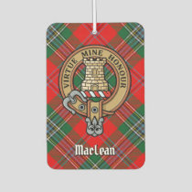 Clan MacLean Crest over Tartan Air Freshener