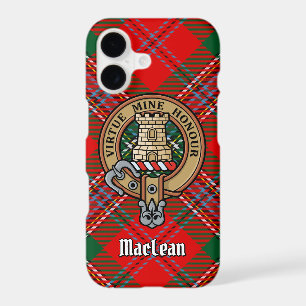 Clan MacLean Crest over Tartan iPhone 17 Case