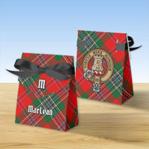 Clan MacLean Crest over Tartan Favor Boxes