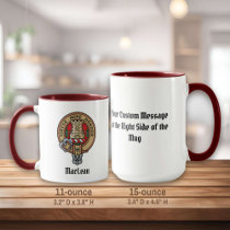 Clan MacLean Crest over Tartan Mug