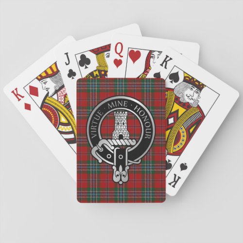 Clan MacLean Crest  Tartan Bicycle Playing Cards
