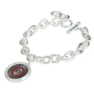 Clan MacLean Crest & Tartan Knot Bracelet