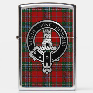 Clan MacLean Crest & Tartan Zippo Lighter