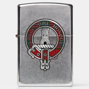 Clan MacLean Crest & Tartan Zippo Lighter