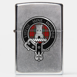 Clan MacLean Crest & Tartan Zippo Lighter