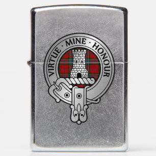 Clan MacLean Crest & Tartan Zippo Lighter