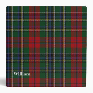 Clan MacLean Custom Tartan Plaid Binder