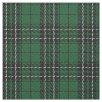 Clan Maclean Hunting Green Black Scottish Tartan Fabric by OldScottishMountain at Zazzle