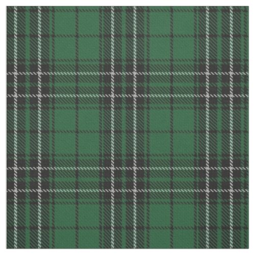 Clan MacLean Hunting Green Black Scottish Tartan Fabric
