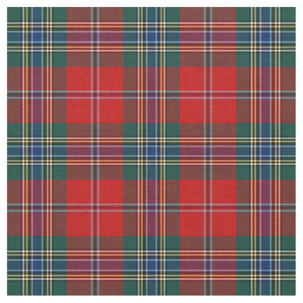 Clan MacLean Scottish Tartan Plaid Fabric | Zazzle