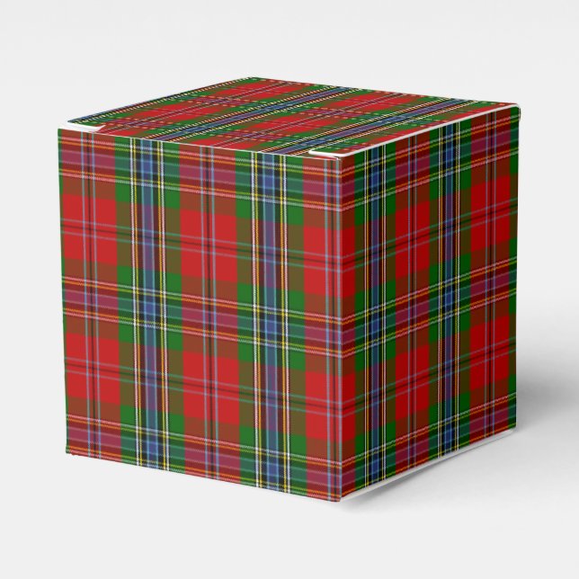 Clan MacLean Of Duart Tartan Favor Boxes (Front Side)