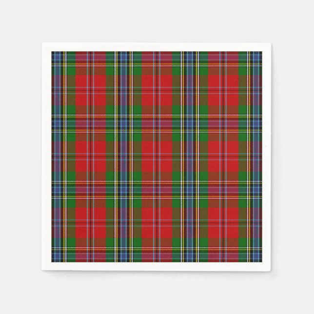 Clan MacLean Of Duart Tartan Paper Napkins (Front)