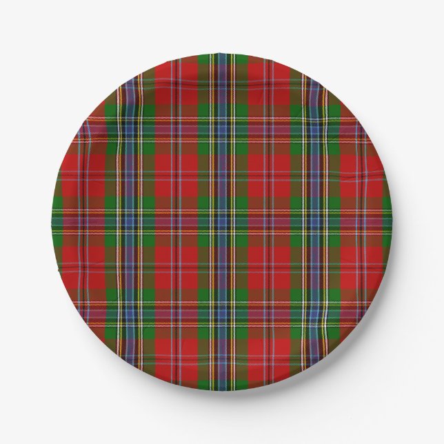 Clan MacLean Of Duart Tartan Paper Plates (Front)