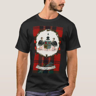 Clan Maclean of Duart Vintage Tartan Crest Badge T-Shirt