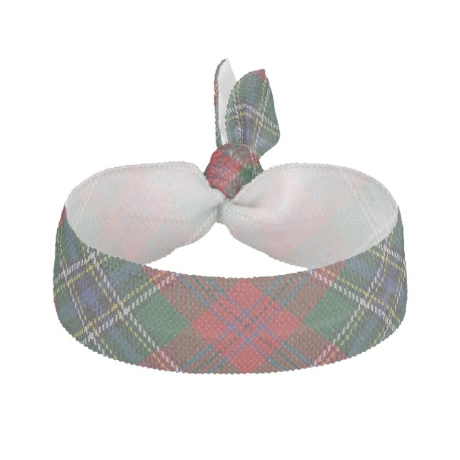 Clan MacLean Scottish Accent Red Green Blue Tartan Hair Tie (Front)