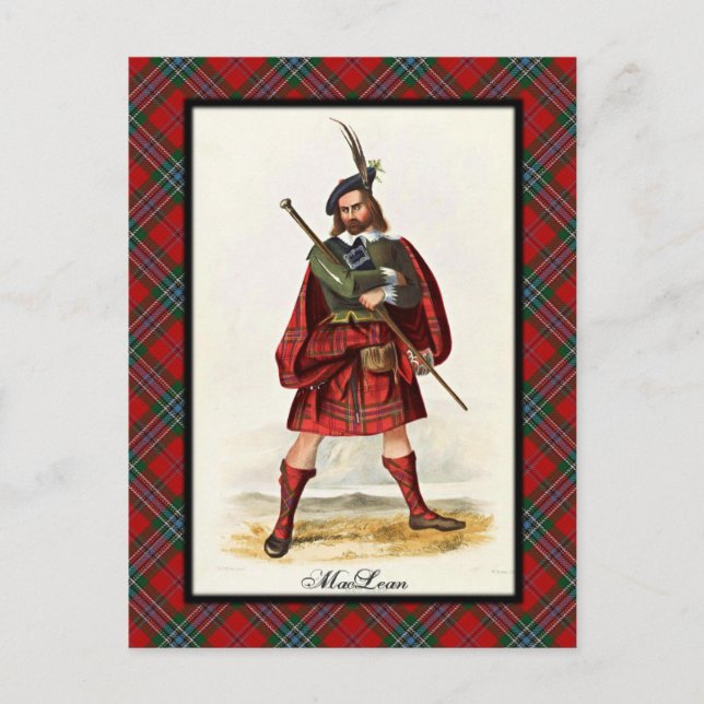 Clan MacLean Scottish Dreams Postcard (Front)