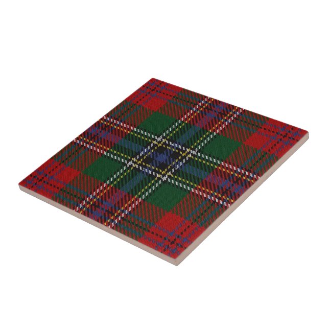 Clan MacLean Scottish Expressions Tartan Ceramic Tile (Side)