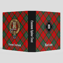 Clan MacLean Tartan 3 Ring Binder