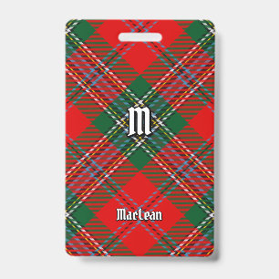 Clan MacLean Tartan Badge