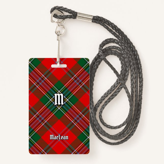 Clan MacLean Tartan Badge (Front with Lanyard)