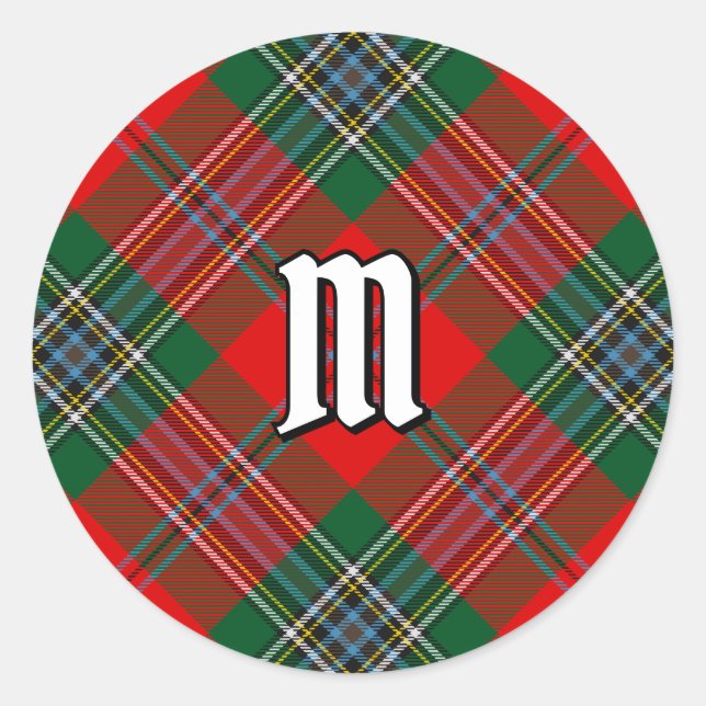 Clan MacLean Tartan Classic Round Sticker (Front)