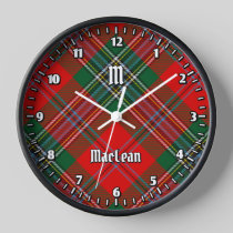 Clan MacLean Tartan Clock