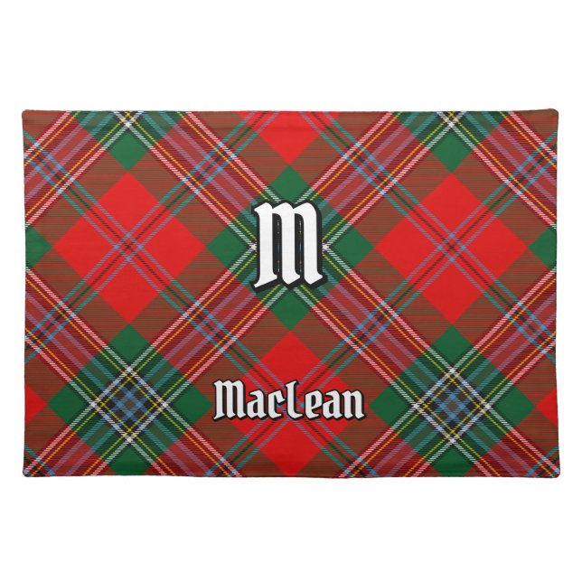 Clan MacLean Tartan Cloth Placemat (Front)