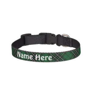 Clan MacLean Tartan Customize Pet's Name Pet Collar