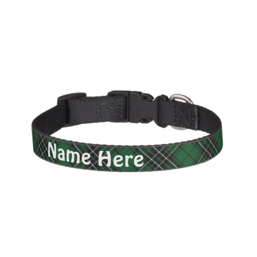 Clan MacLean Tartan Customize Pets Name Pet Collar