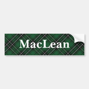 Clan MacLean Tartan Customize Your Name Bumper Sticker