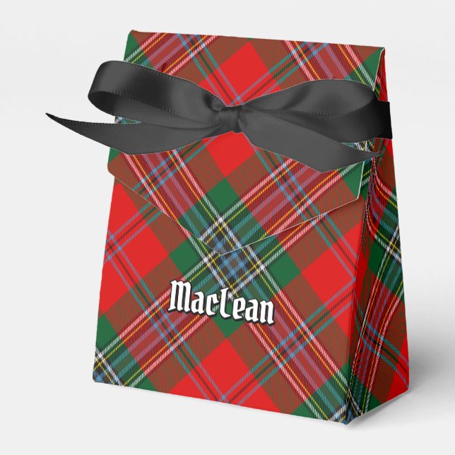 Clan MacLean Tartan Favor Boxes (Front Side)