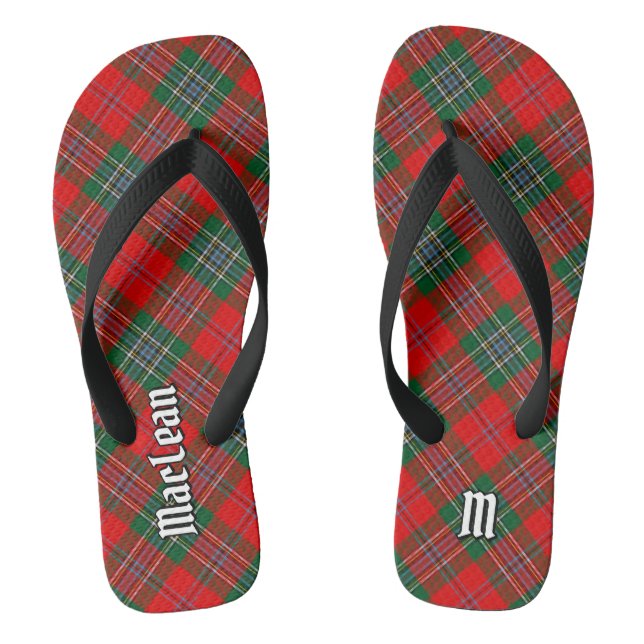 Clan MacLean Tartan Flip Flops (Footbed)