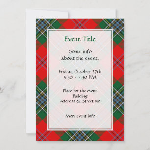 Clan MacLean Tartan Invitation