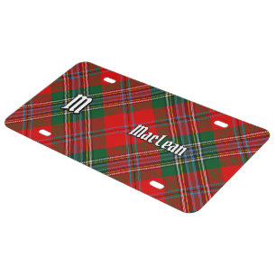 Clan MacLean Tartan License Plate