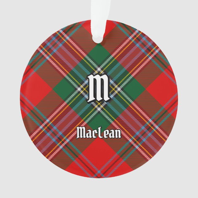 Clan MacLean Tartan Ornament (Front)