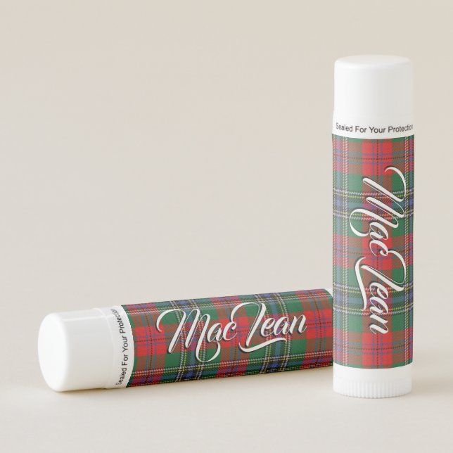Clan MacLean Tartan Plaid Lip Balm (Front)
