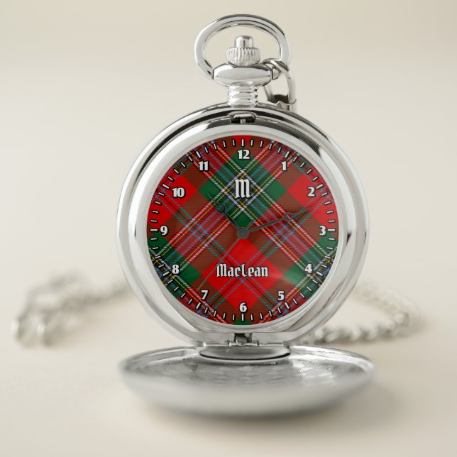 Clan MacLean Tartan Pocket Watch (Inside)