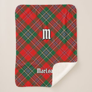 Clan MacLean Tartan Sherpa Blanket