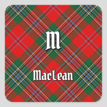 Clan MacLean Tartan Square Sticker