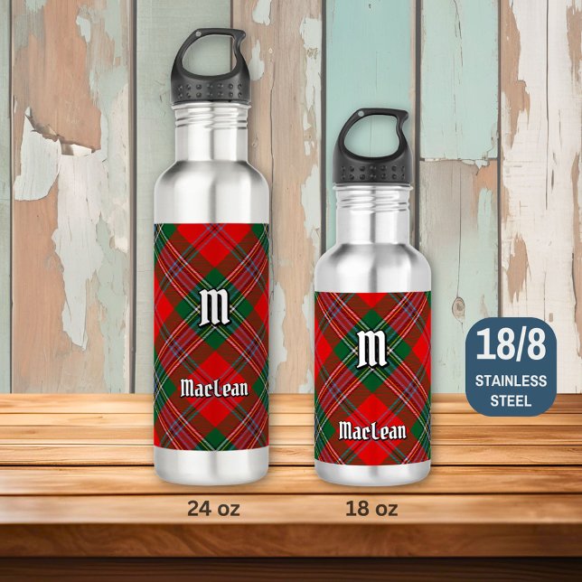 Clan MacLean Tartan Stainless Steel Water Bottle (Creator Uploaded)
