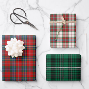 Clan MacLean Tartan Variations Wrapping Paper Sheets