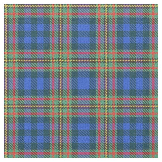 Clan MacLellan 2 Scottish Tartan Plaid Fabric (Close Up)
