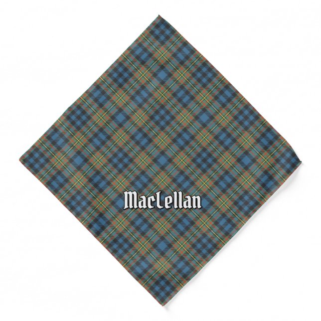 Clan MacLellan Ancient Tartan Bandana (Front)